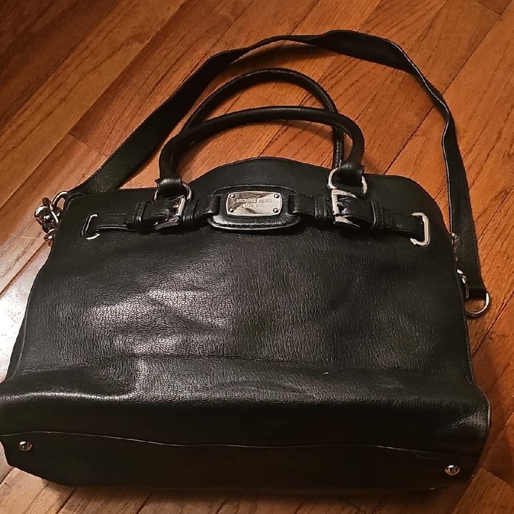 Michael Kors Black Leather Shoulder Bag